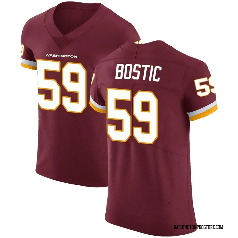 Jon Bostic Washington Football Team Game-Used #53 Burgandy Jersey vs. Los  Angeles Chargers on September