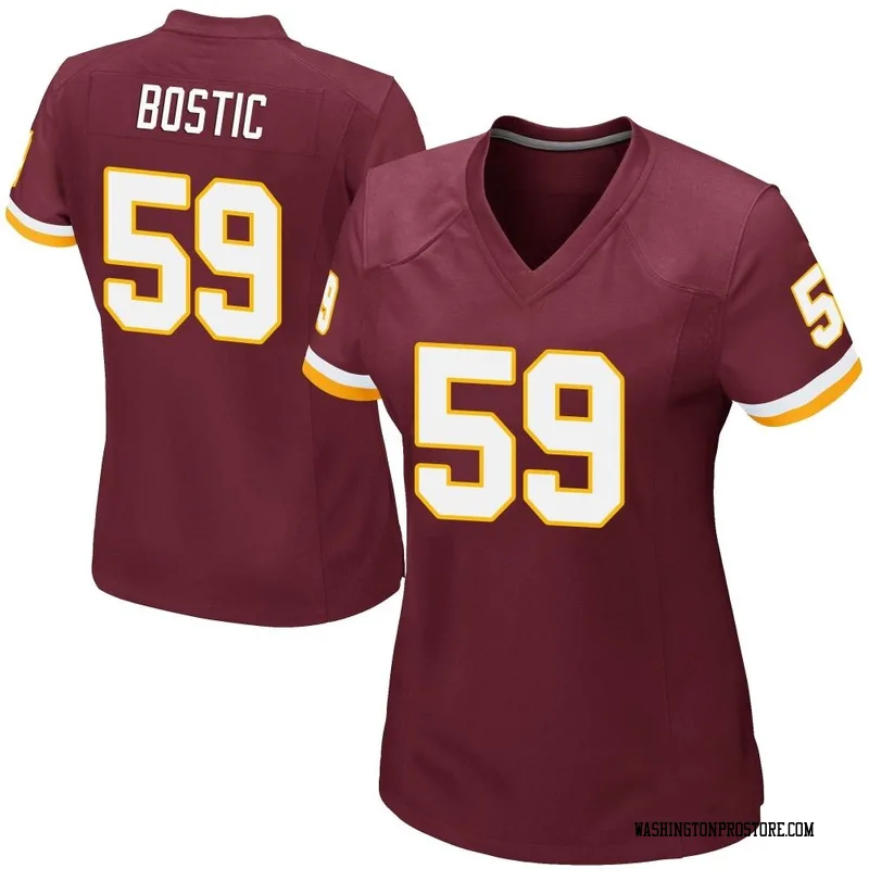 Jon Bostic Washington Football Team Game-Used #53 Burgandy Jersey vs. Los  Angeles Chargers on September 12 2021