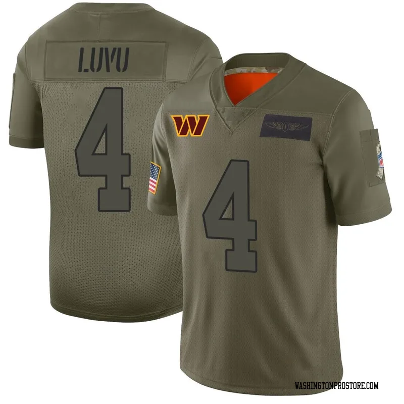 Camo Men's Frankie Luvu Washington Commanders Limited 2019 Salute to Service Jersey