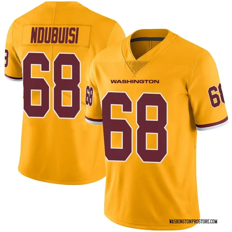 Gold Men's Haggai Ndubuisi Washington Commanders Limited Color Rush Jersey