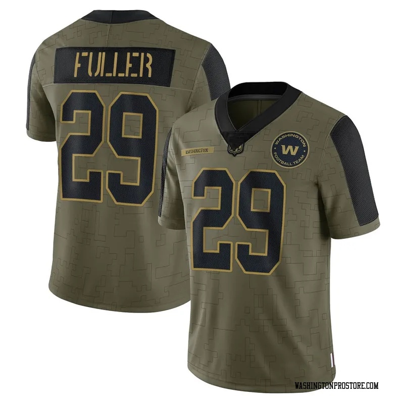 Lids Kendall Fuller Washington Commanders Fanatics Authentic Game-Used #29  White Jersey vs. Carolina Panthers on November 21, 2021