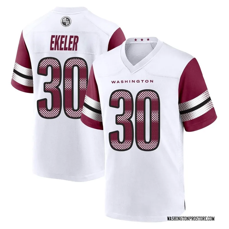 White Men's Austin Ekeler Washington Commanders Game Jersey