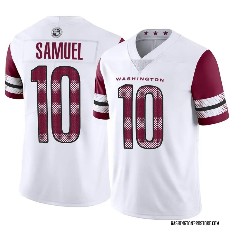 Curtis Samuel Washington Commanders Game-Used #10 White Jersey vs