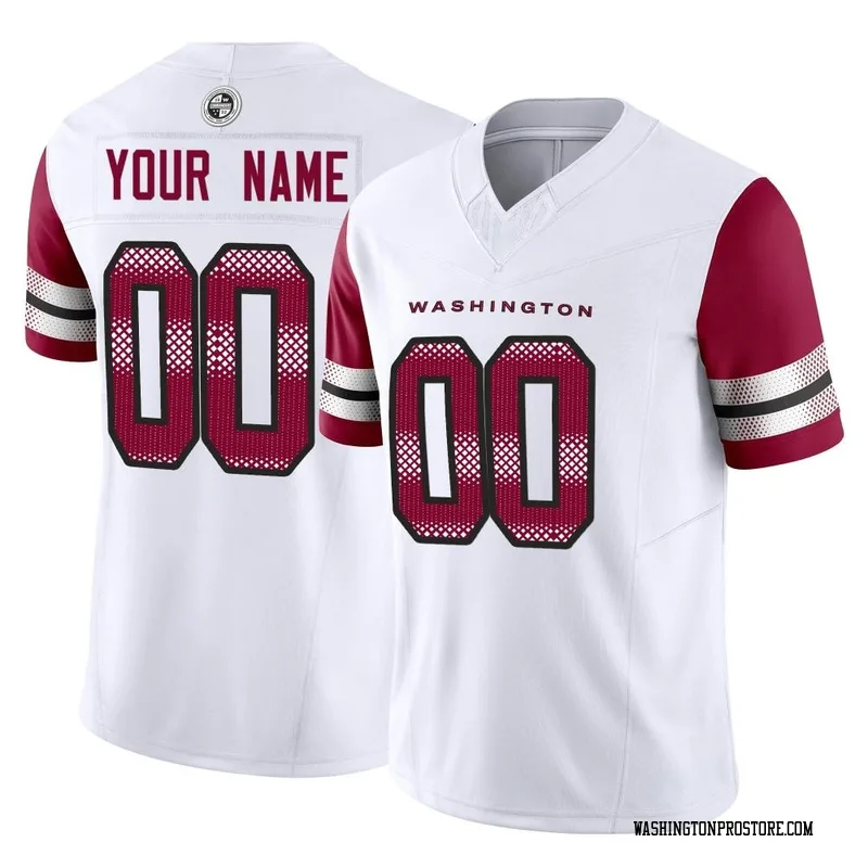 Washington Commanders White Game Custom Player Jersey, Redskins